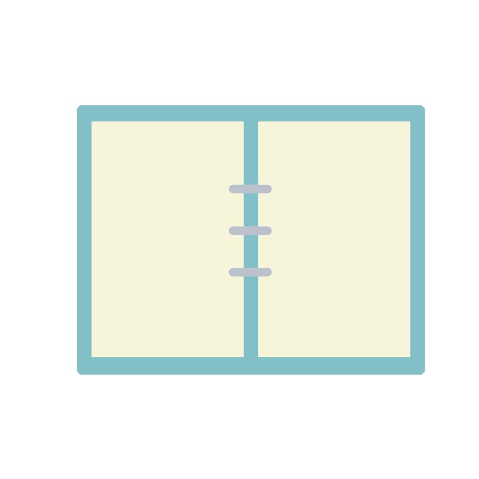 Notepad. Open notebook for writing. vector