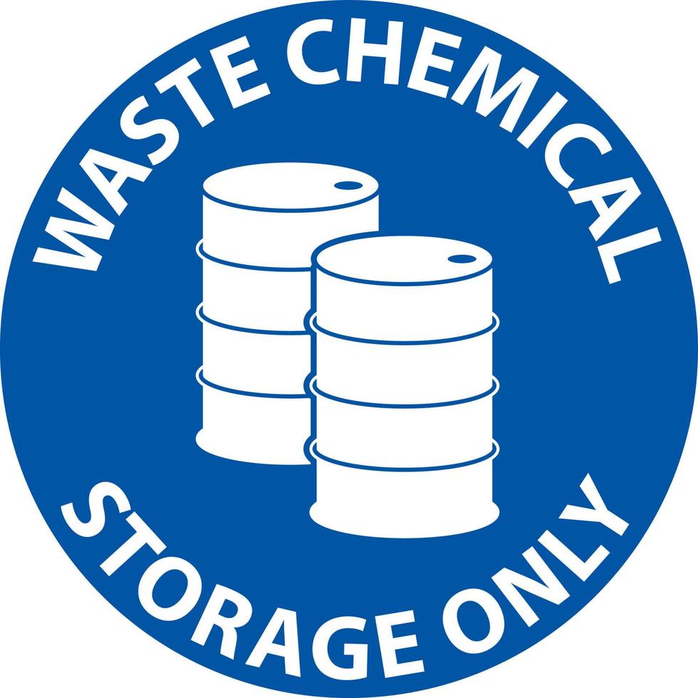 Waste Chemical Storage Only On White Background vector