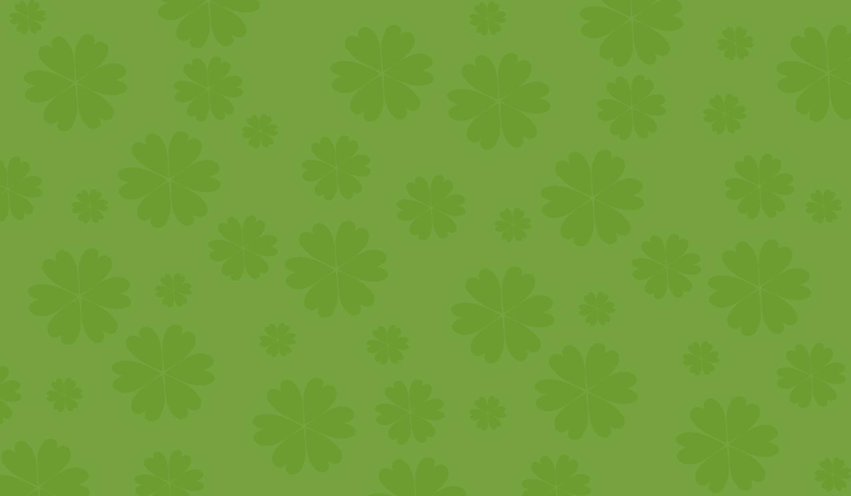 Four Leaf Clover Pattern. Vector