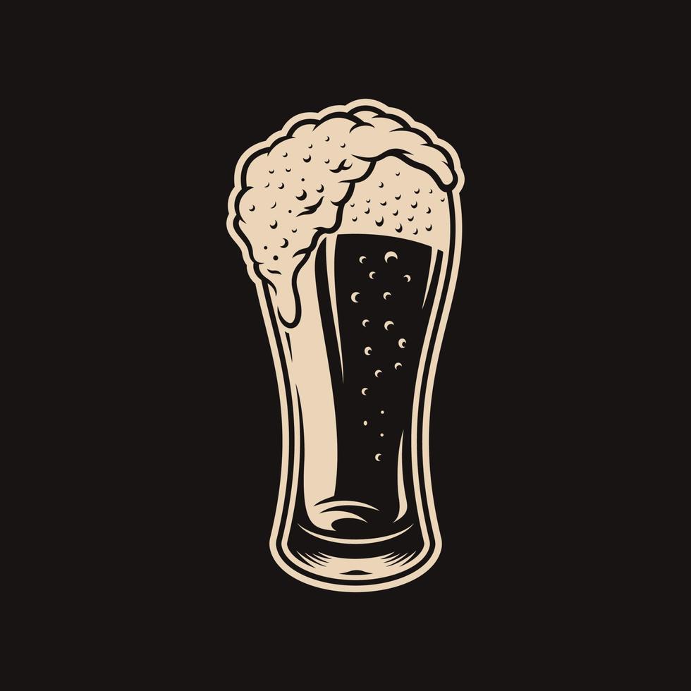 beer glass vector