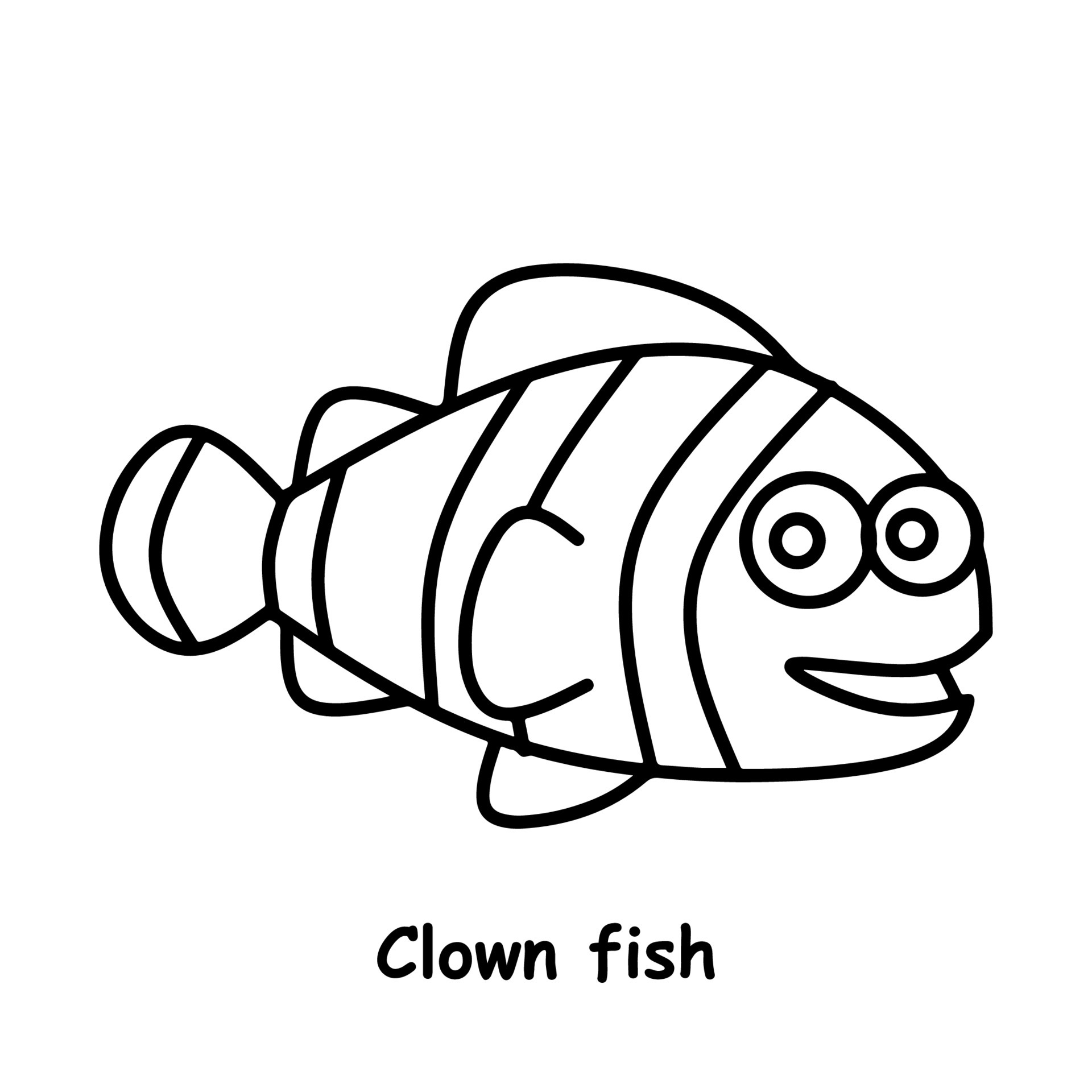 Clown Fish  Drawing Skill