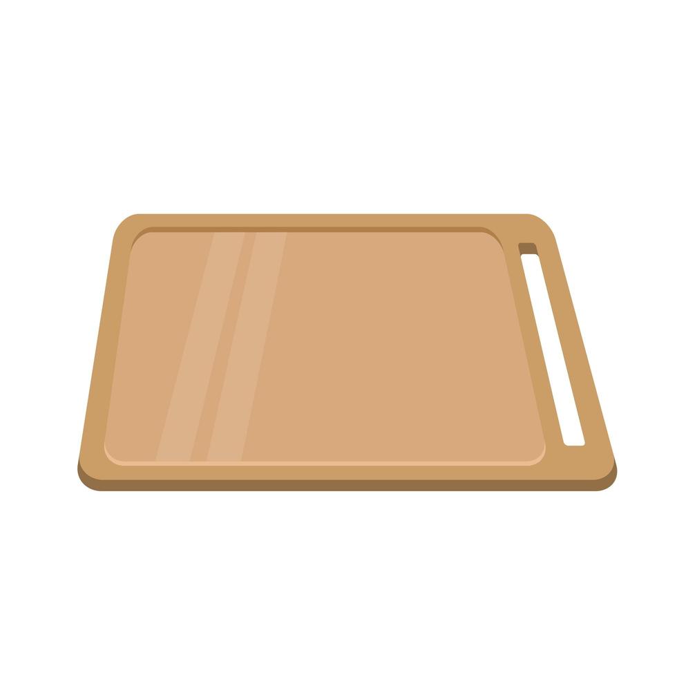 tabla de cortar de madera para cocina. ilustración vectorial isométrica. icono aislado vector