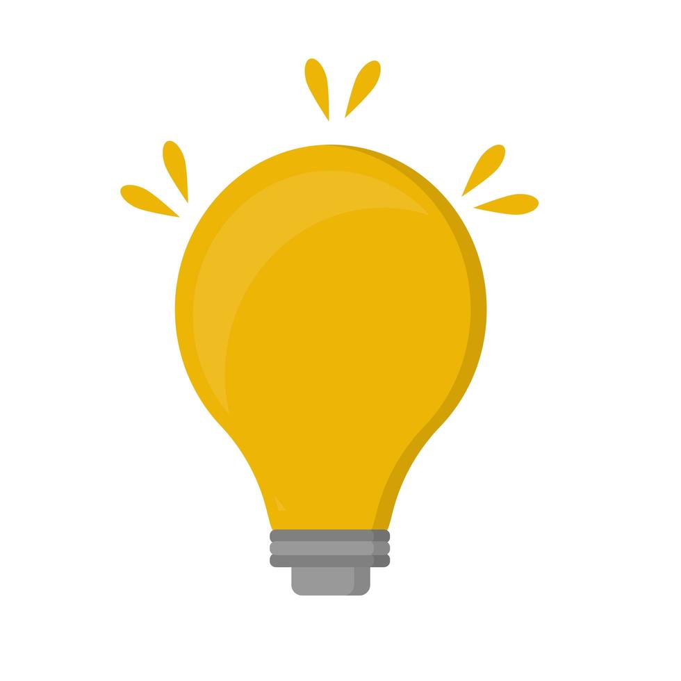 Lightbulb. Isolated icon pictogram. Eps vector illustration.