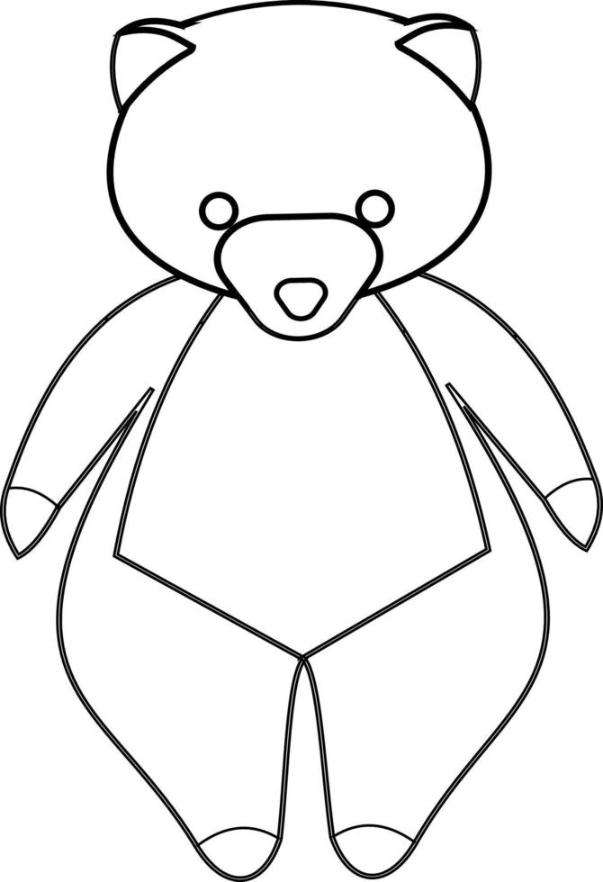 Free vector bear suitable for painting 5994540 Vector Art at Vecteezy