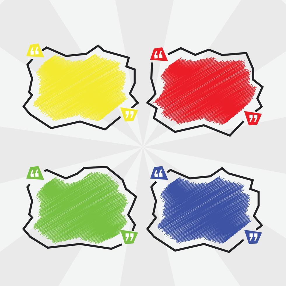 Comic thought scribble box vector