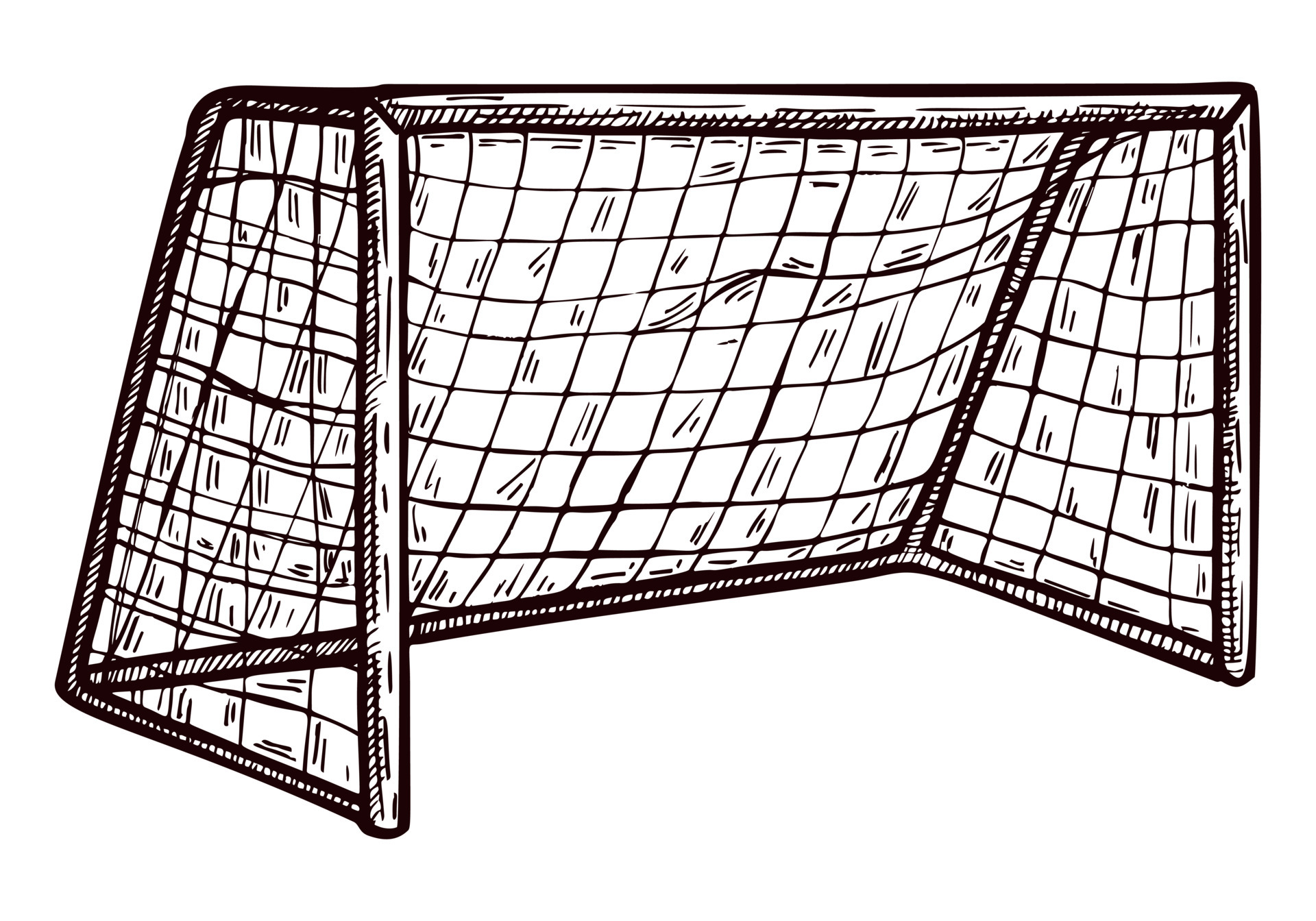 Рисовать футбольные ворота