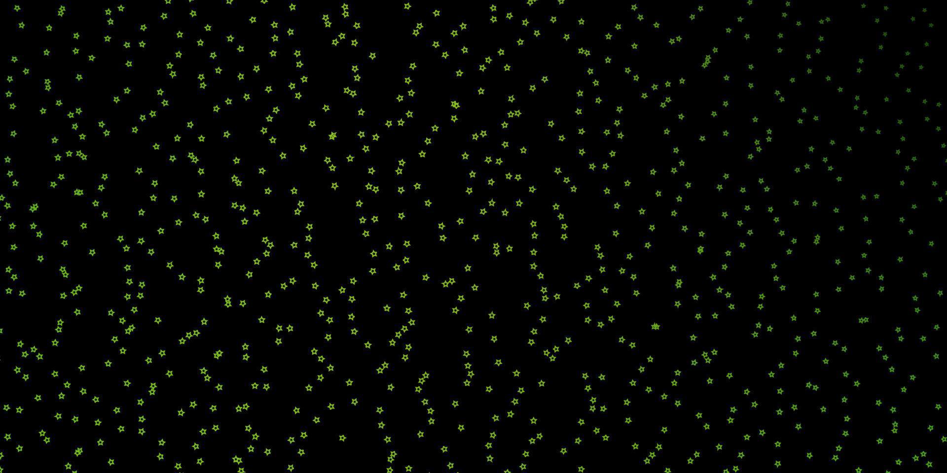 diseño de vector verde oscuro, amarillo con estrellas brillantes.