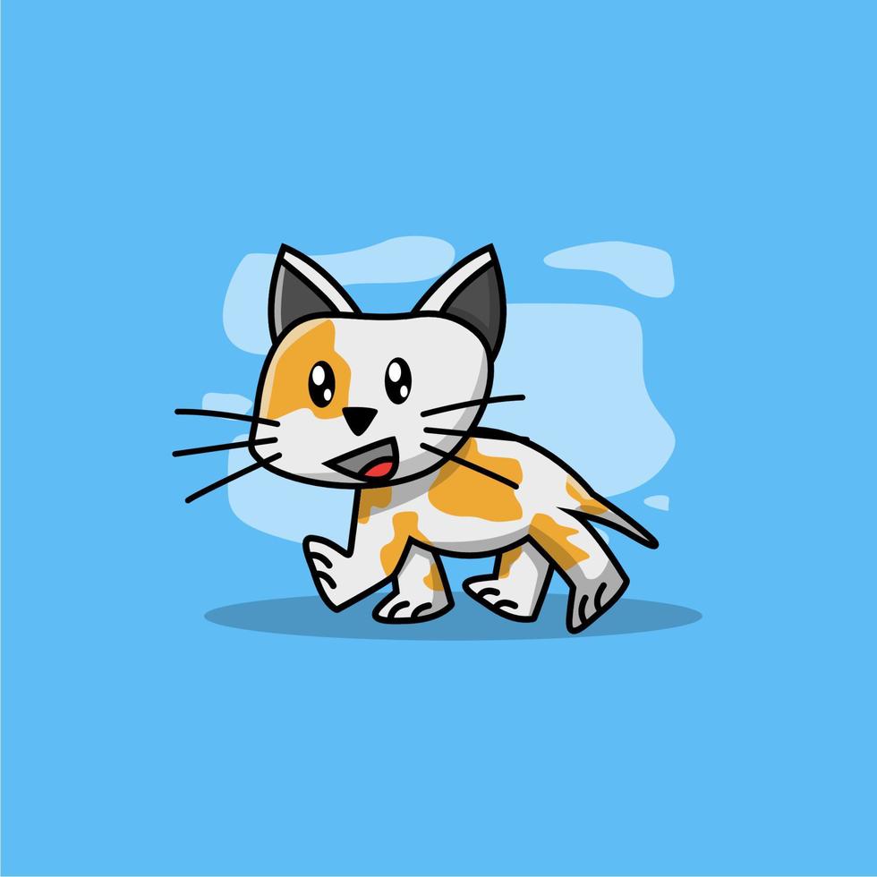 cute vector cat cartoon kawaii 5997299 Vector Art at Vecteezy