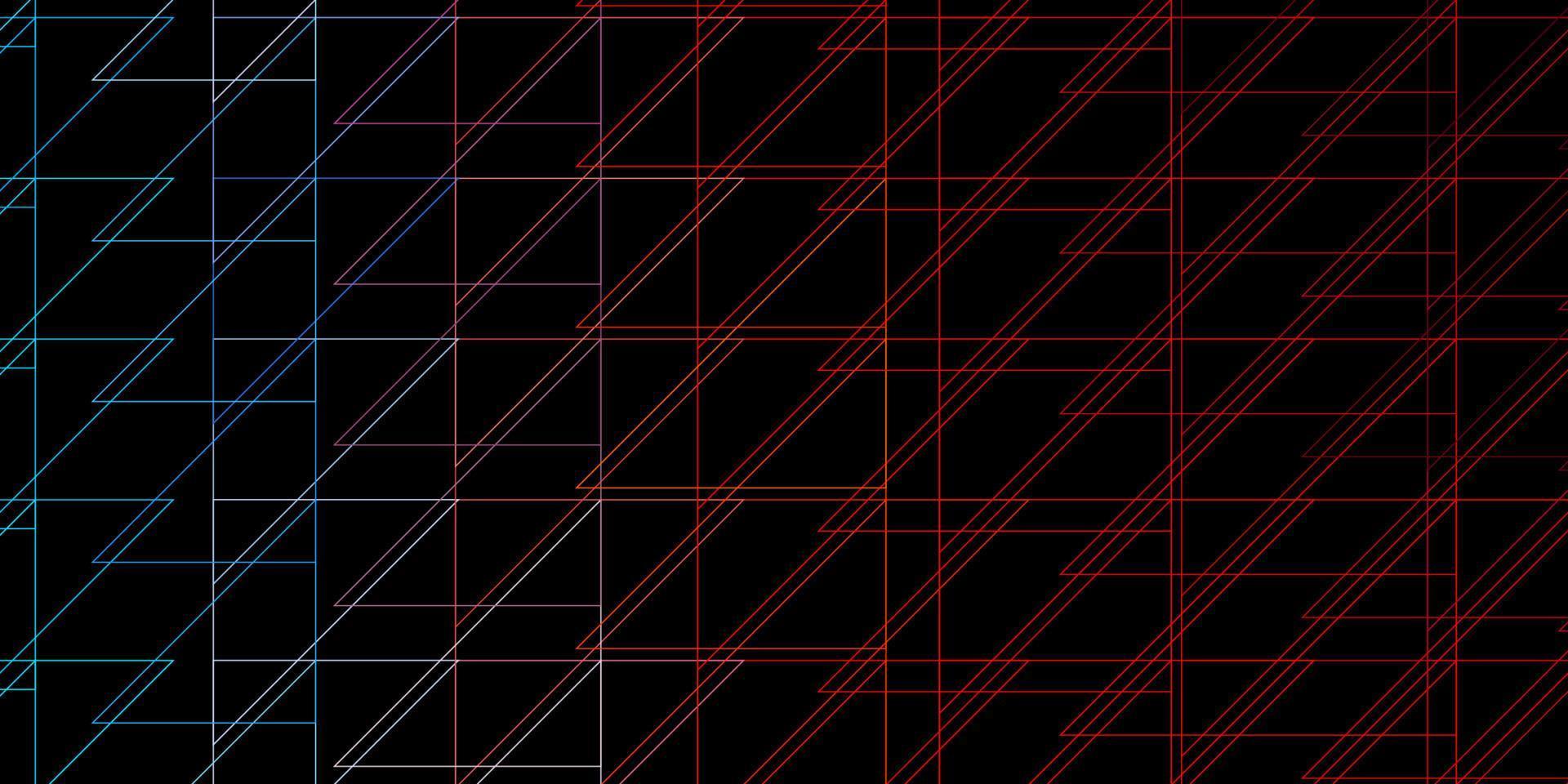 Dark Multicolor vector background with lines.
