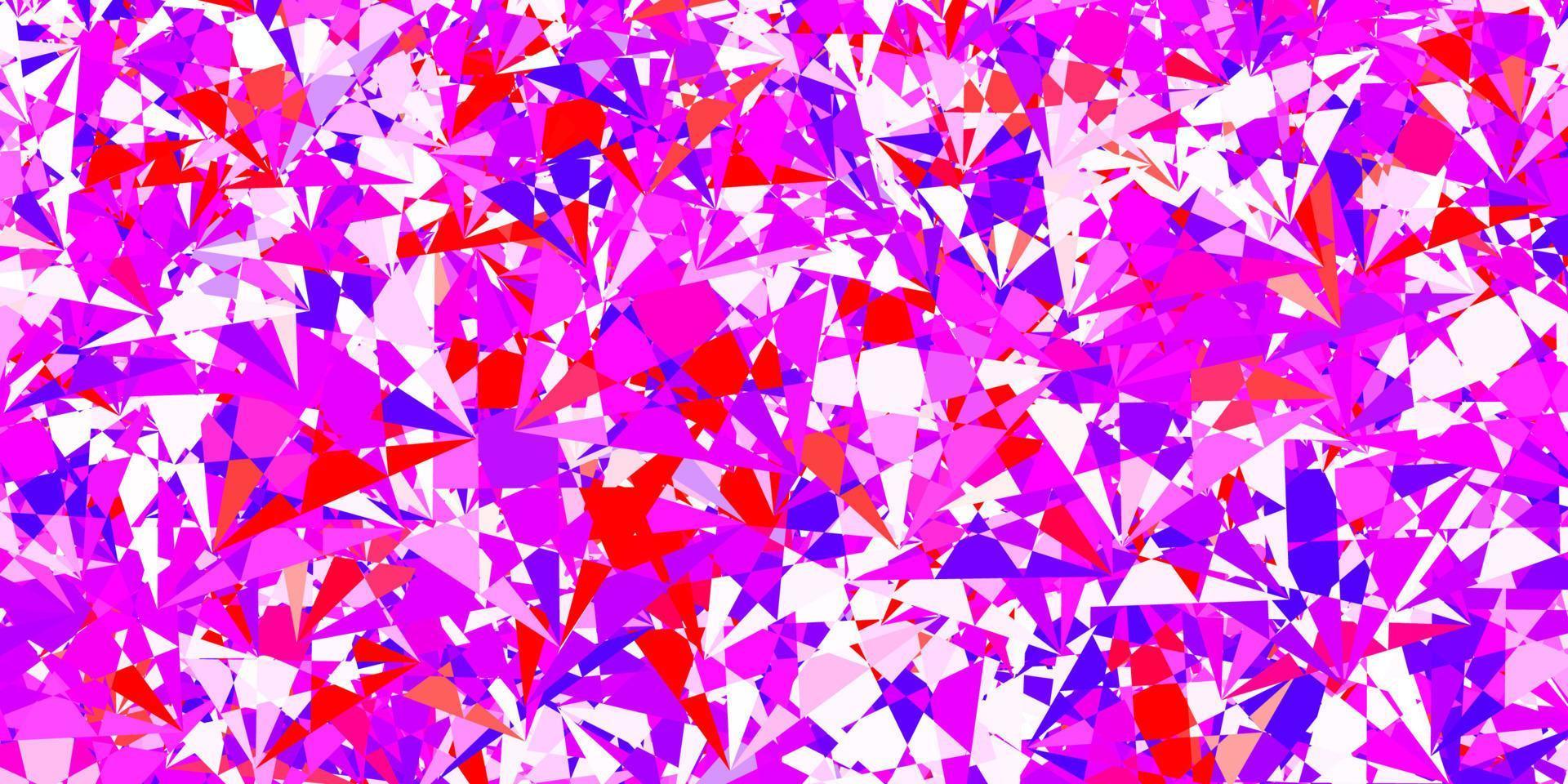 Light Blue, Red vector texture with random triangles.