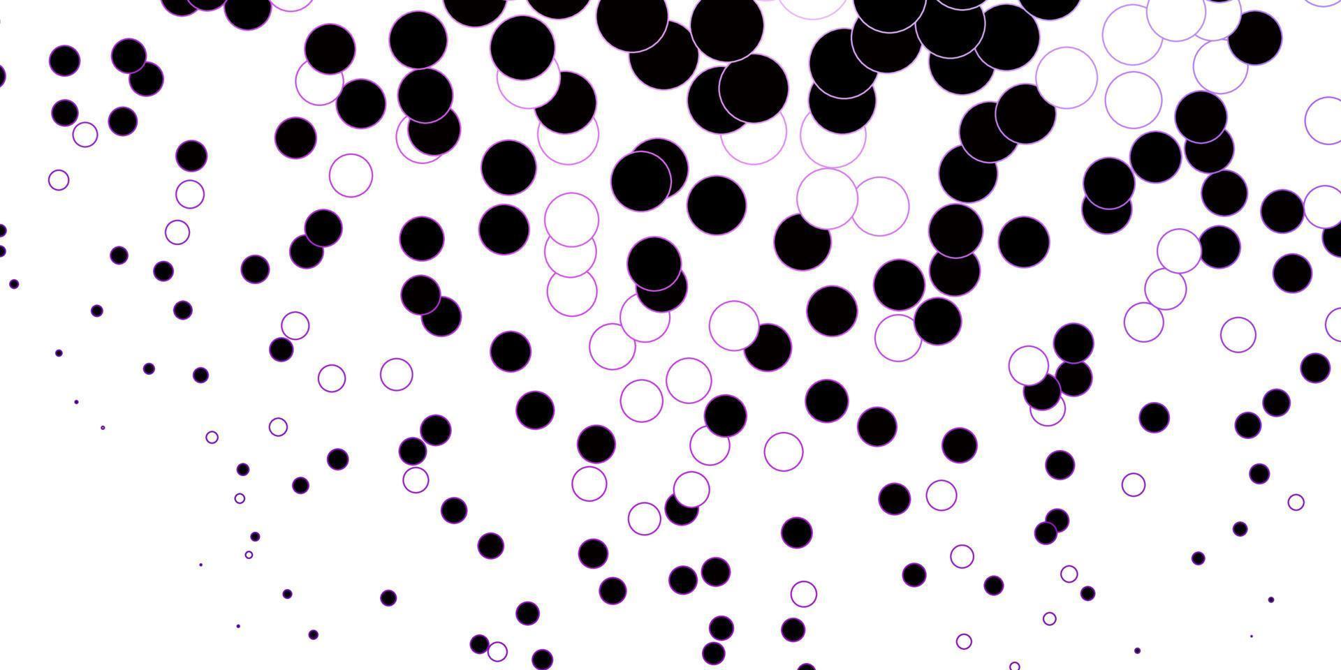 Telón de fondo de vector púrpura oscuro con puntos.