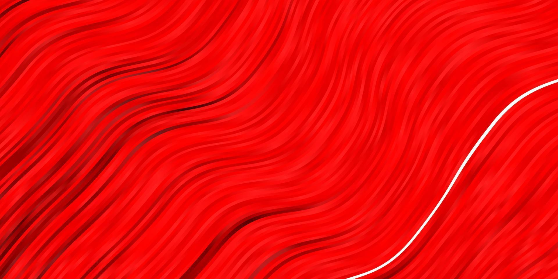 Light Red vector pattern with curves.