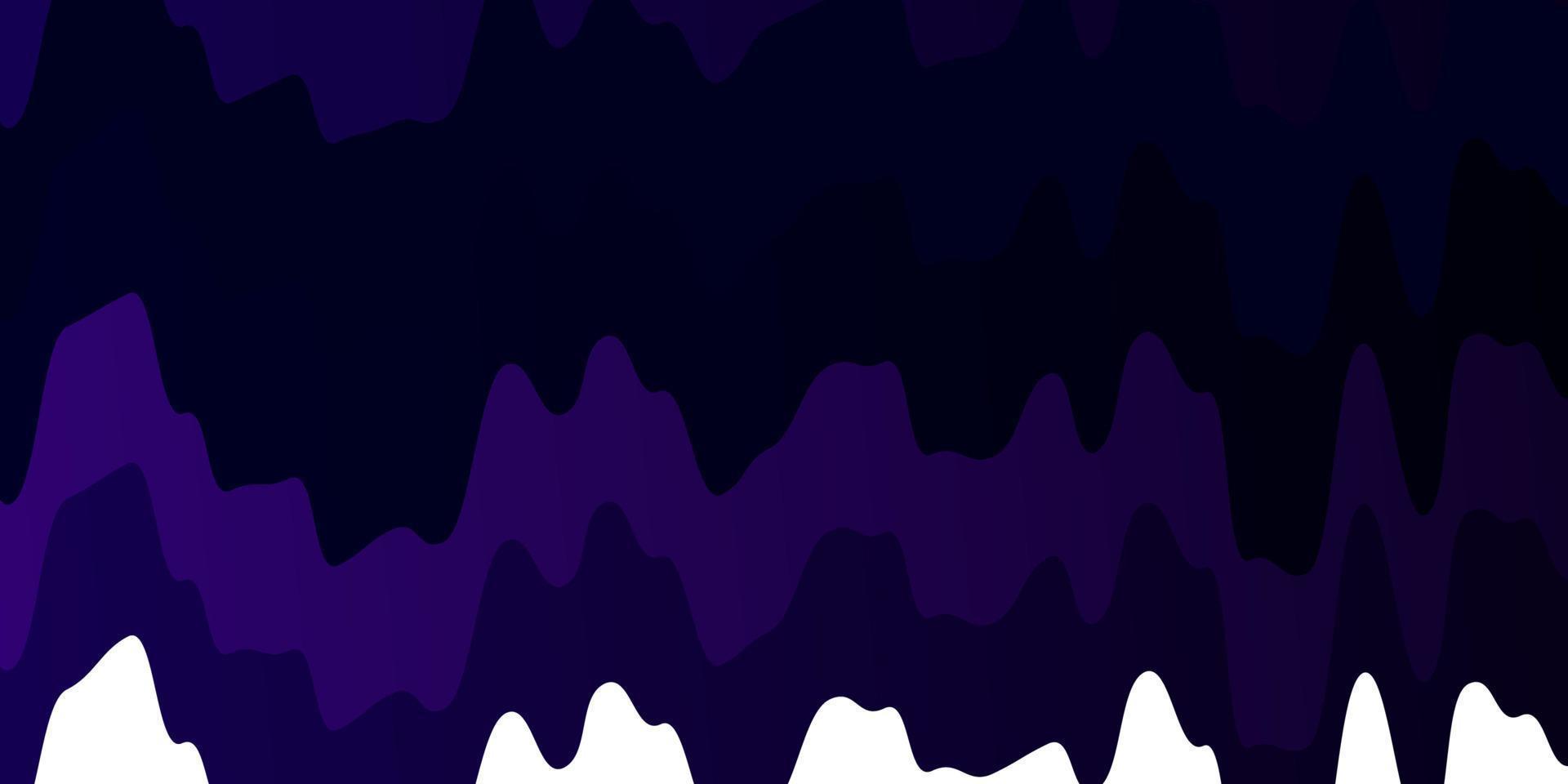 Dark Purple vector template with curves.