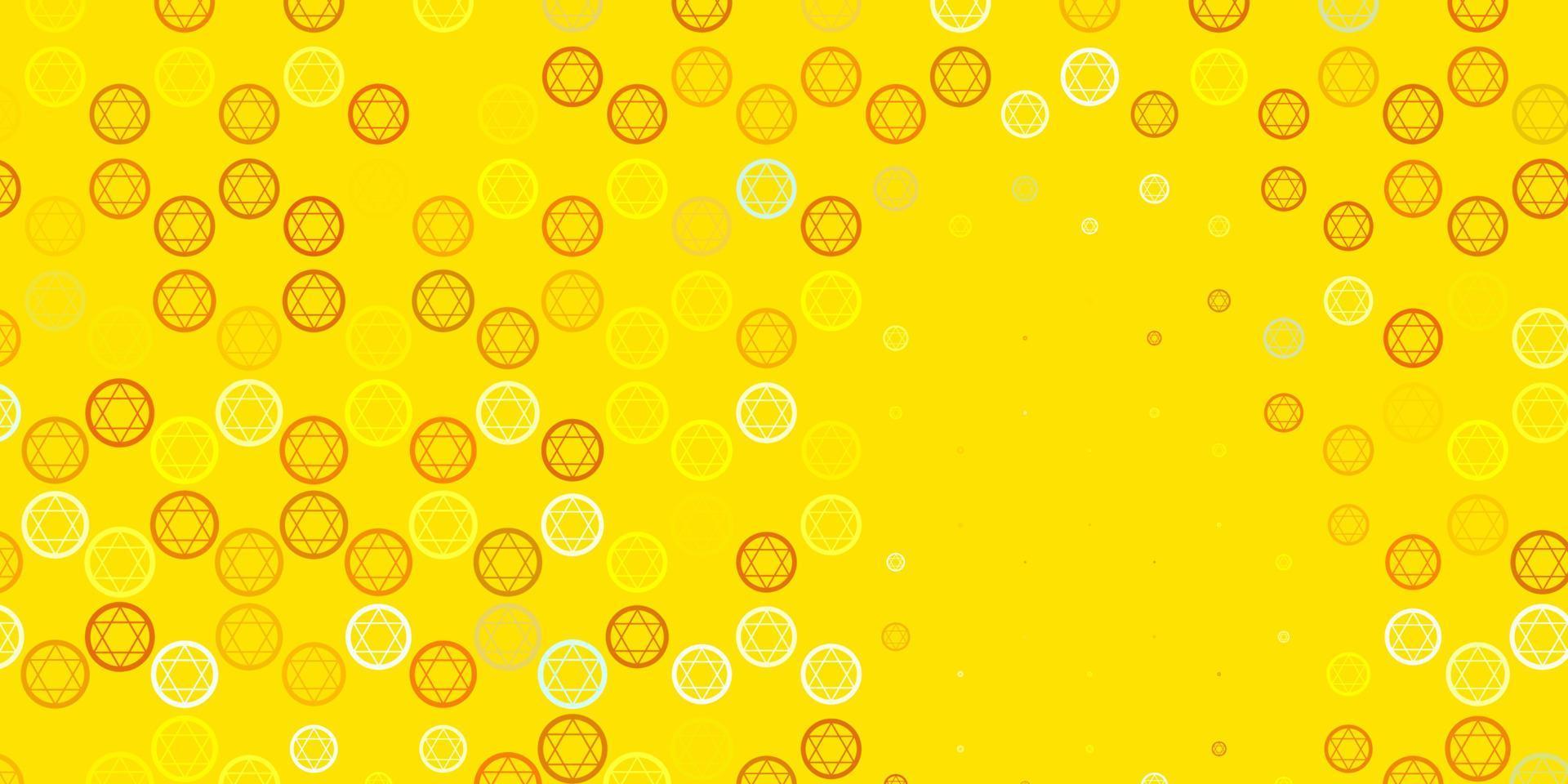 Light Blue, Yellow vector pattern with magic elements.