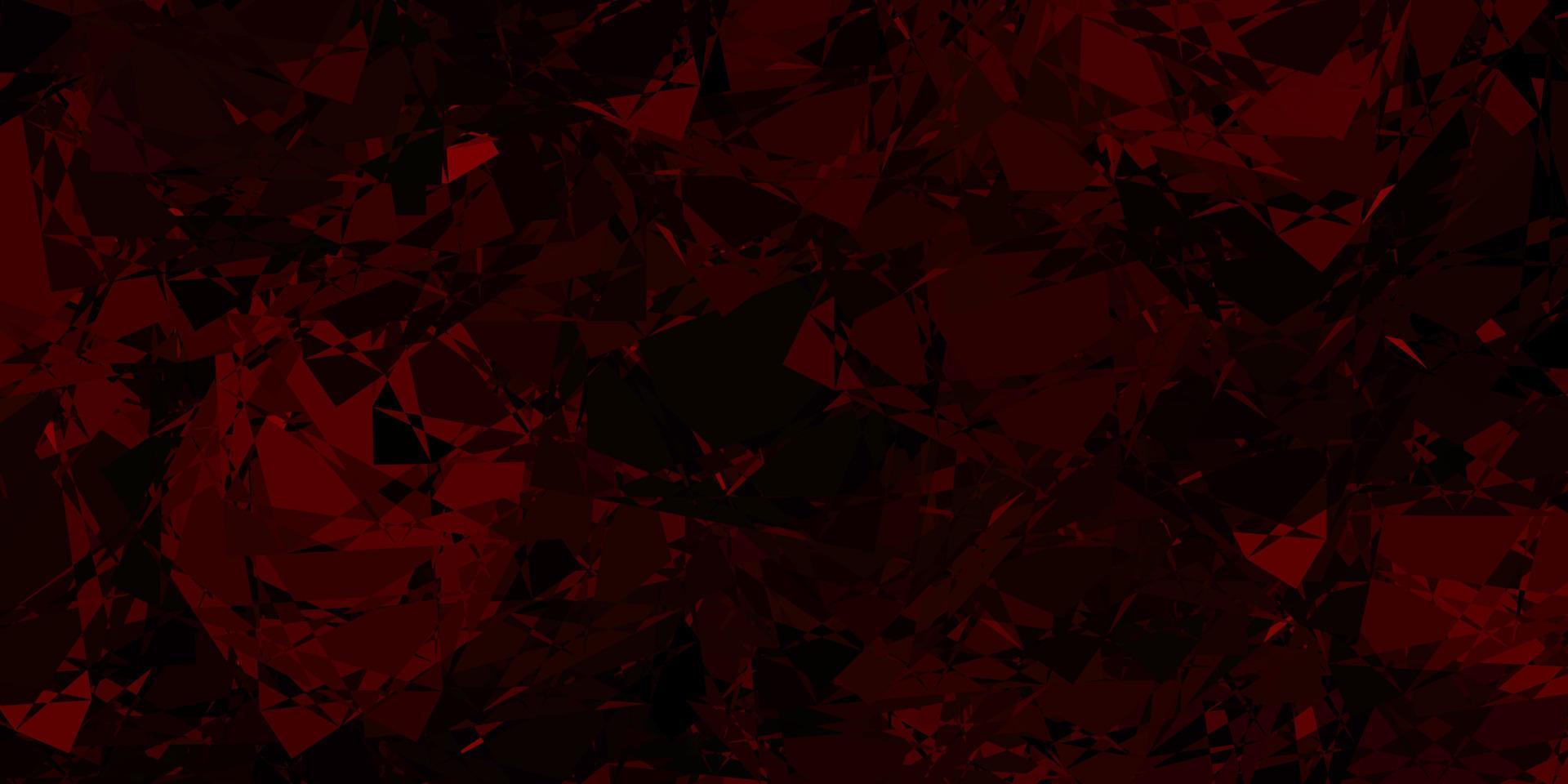 Dark Brown vector background with polygonal forms.