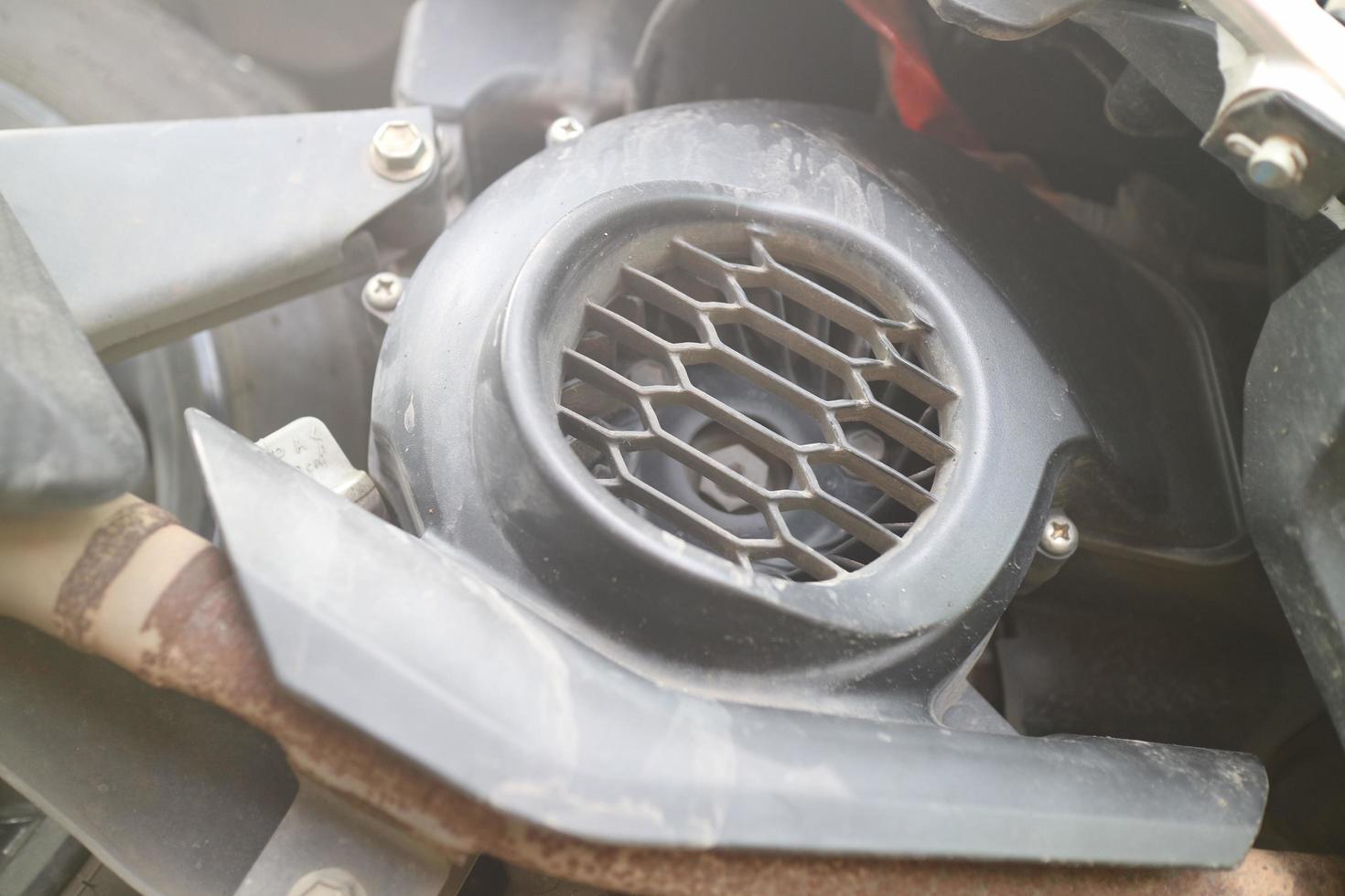 engine fan on matic motorcycle photo