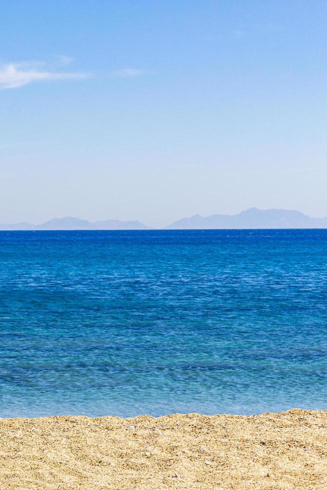 playas más hermosas de la isla de kos en vista panorámica de grecia. foto