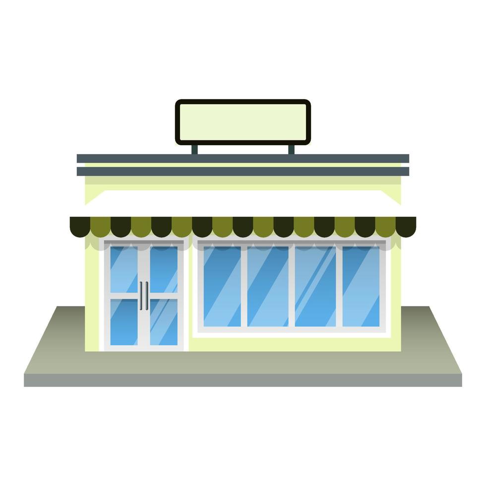 Simple store 3D design vector