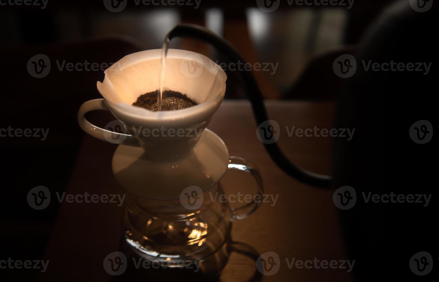 Brewing drip coffee photo