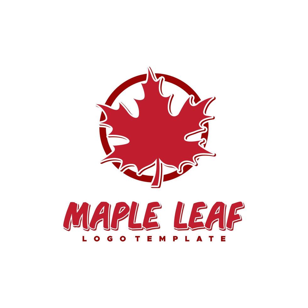 Maple Leaf Icon Logo Design Inspiration vector