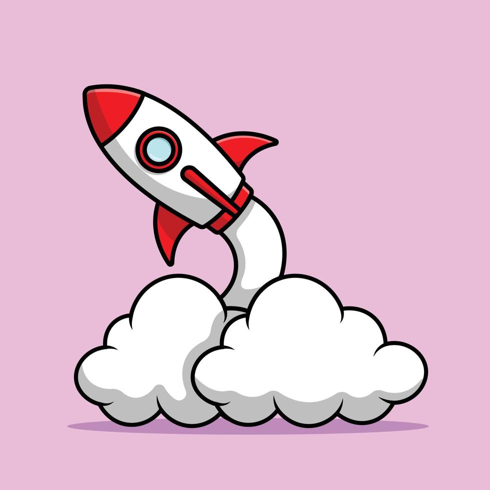 Rocket Launch Cartoon Vector Icon Illustration. Science Technology Icon  Concept Isolated Premium Vector. Flat Cartoon Style 6004824 Vector Art at  Vecteezy