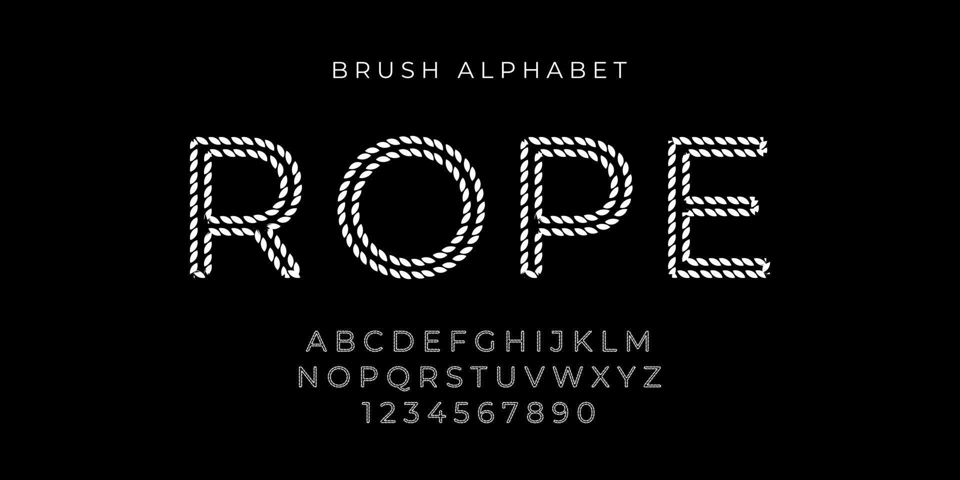 text effect and alphabet font vector