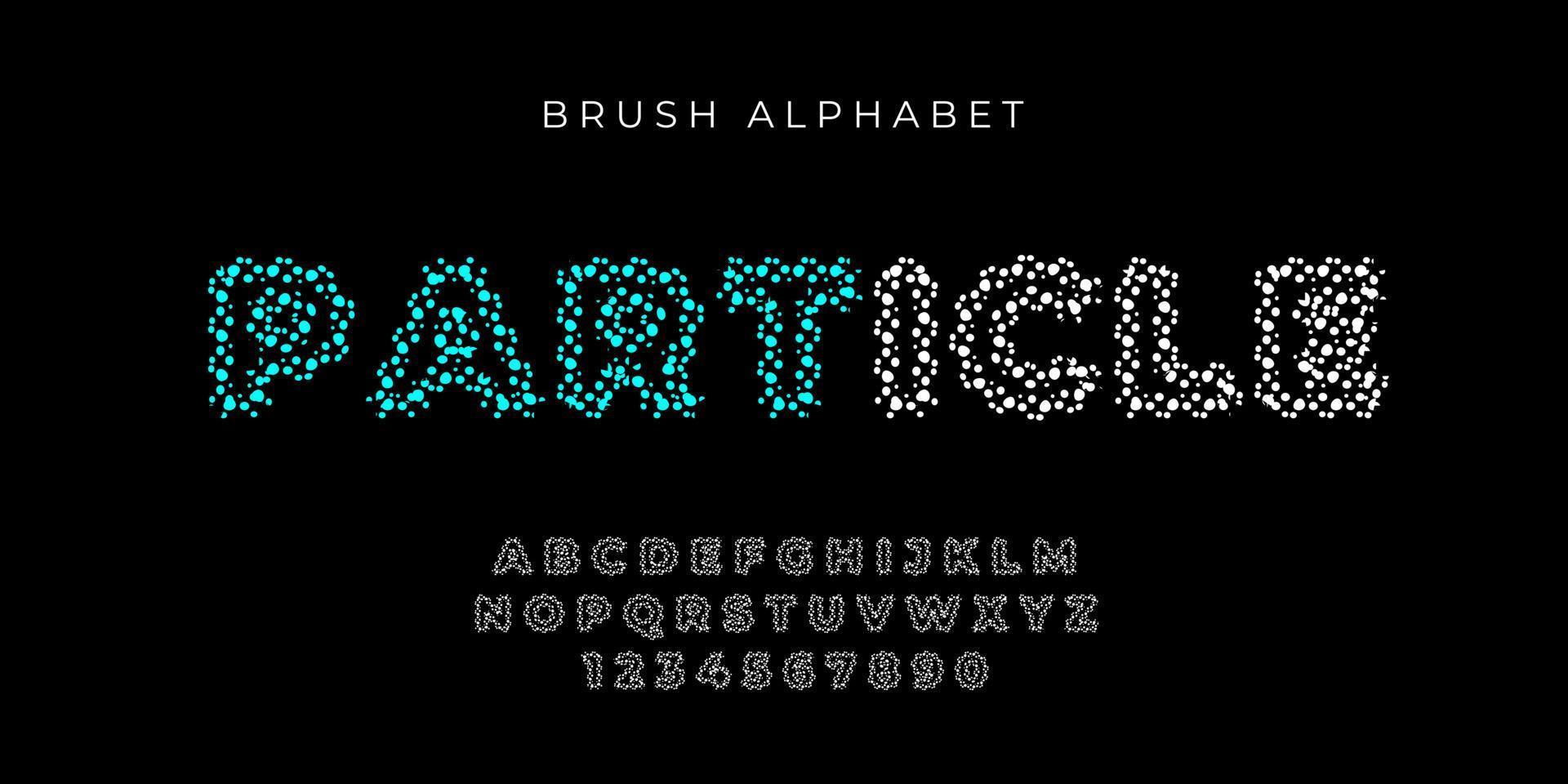 text effect and alphabet font vector