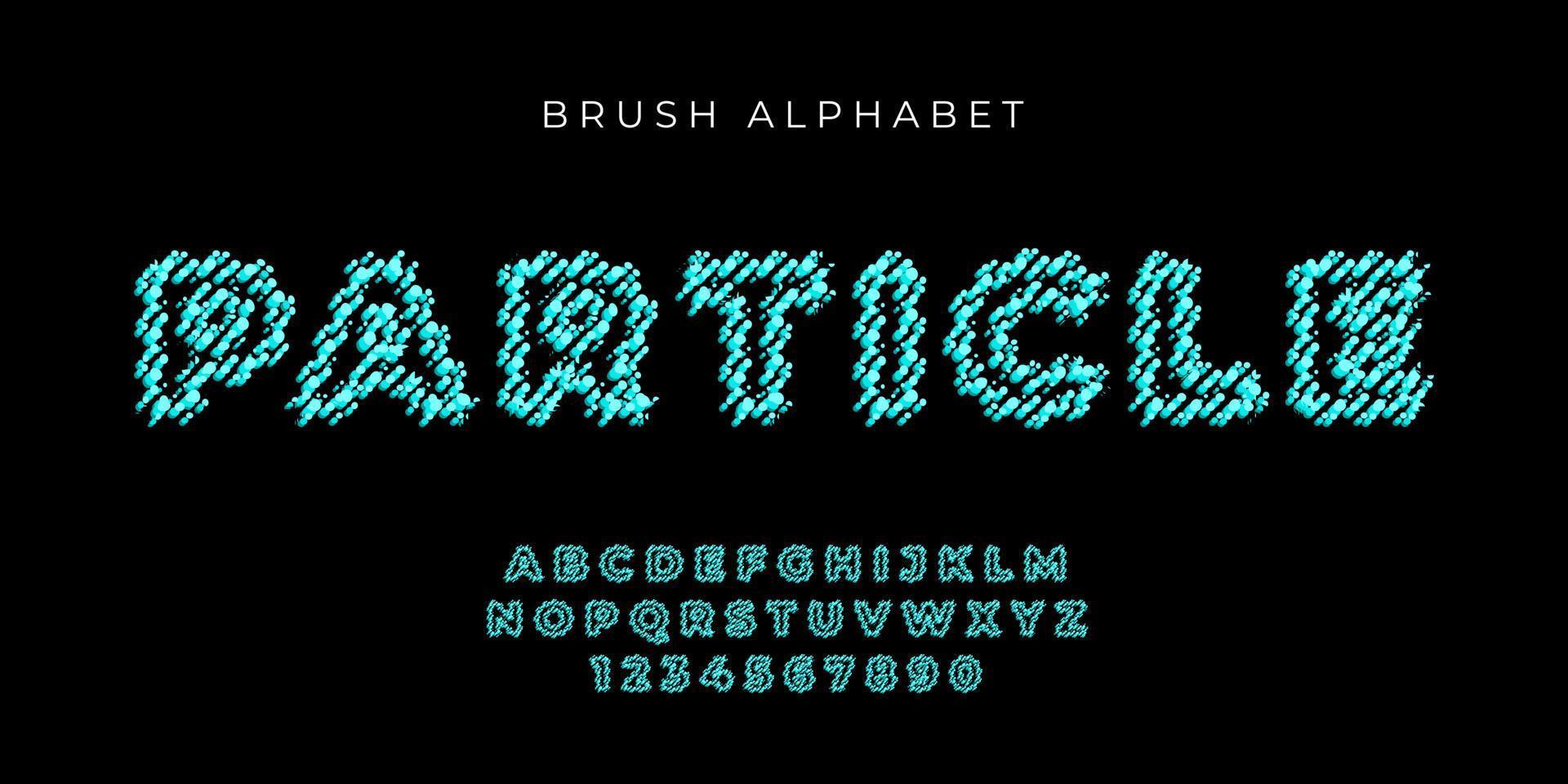 text effect and alphabet font vector