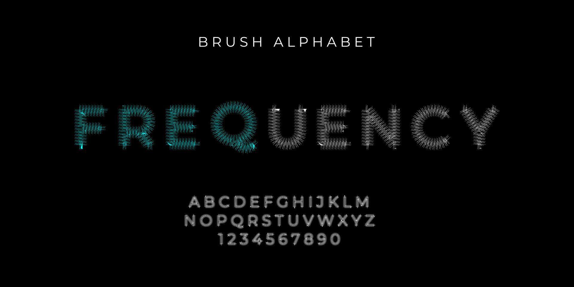 text effect and alphabet font vector