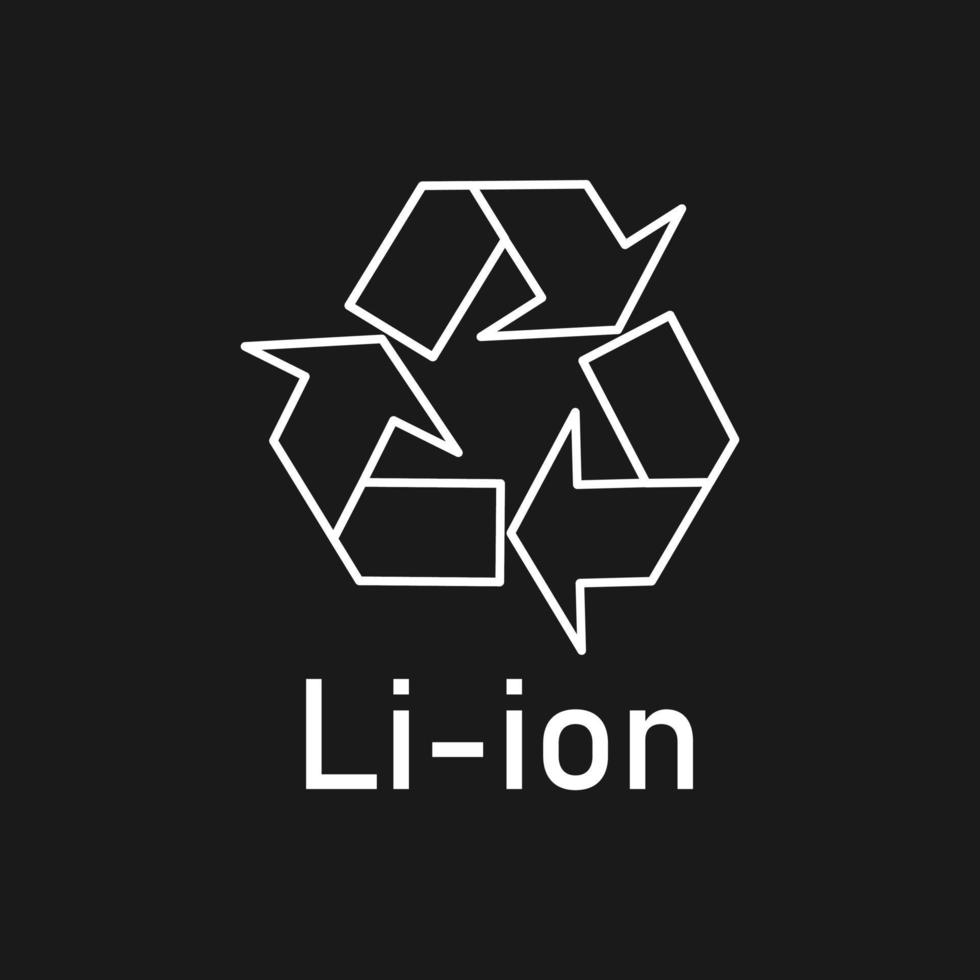 Battery recycle sign, vector illustration, sign. 6004982 Vector Art at