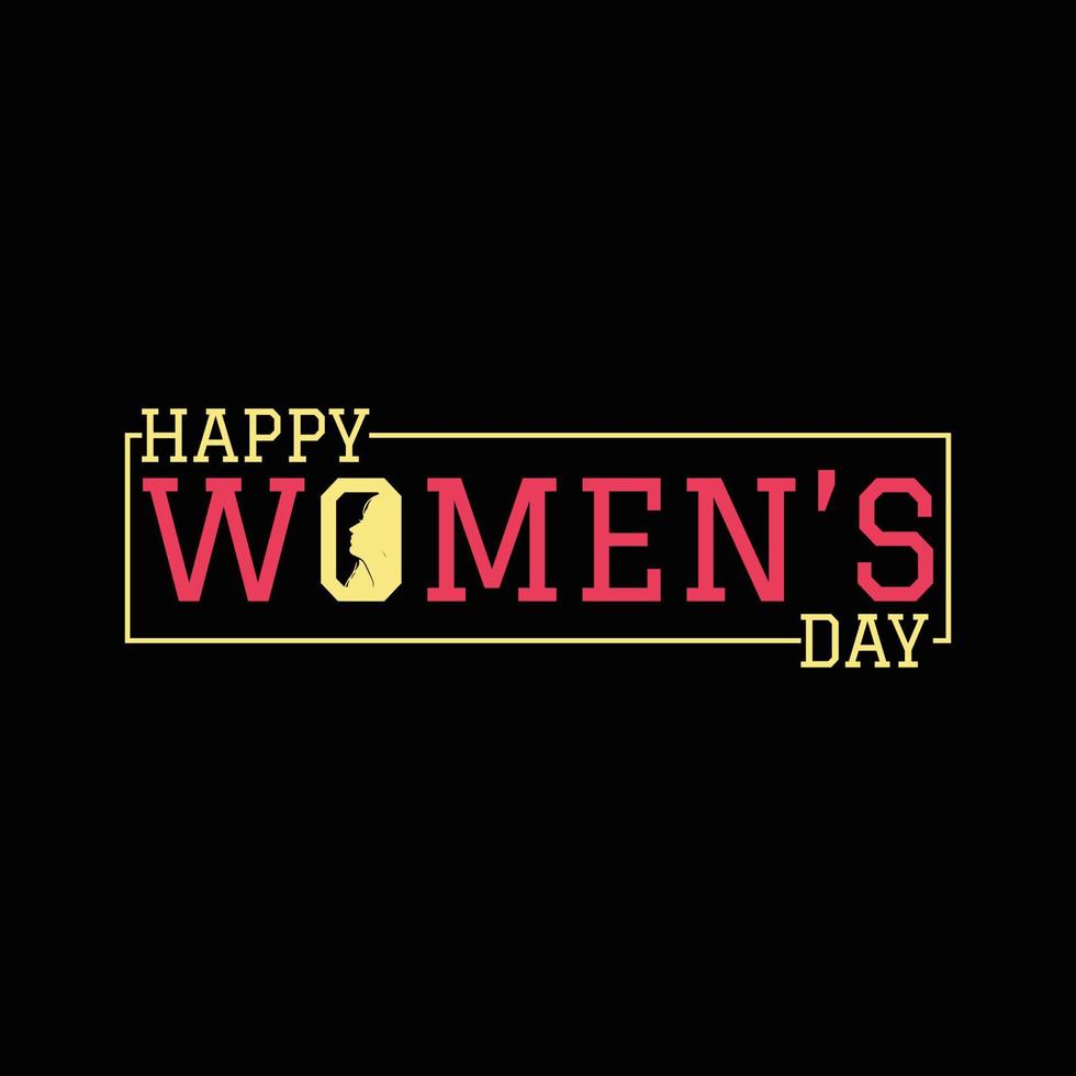 Women's Day T Shirt Design vector