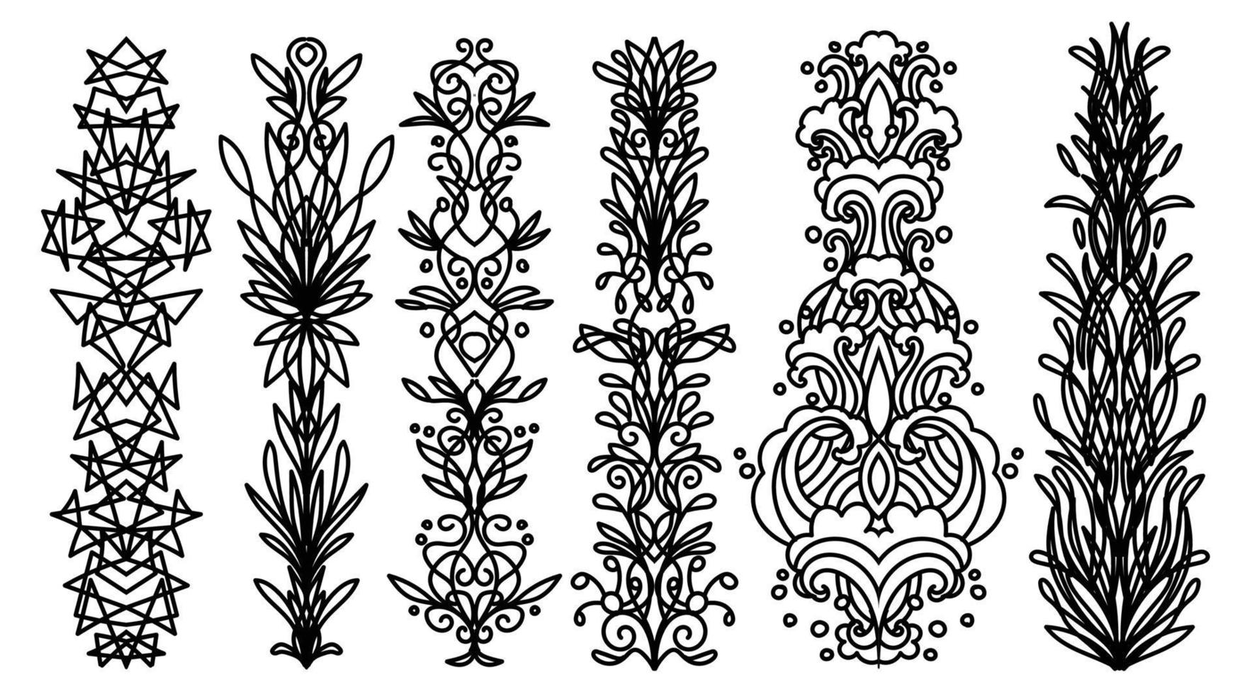 Tattoo art graphics flower drawing and sketch black and white vector