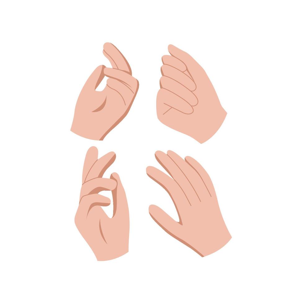 Hand gesture vector