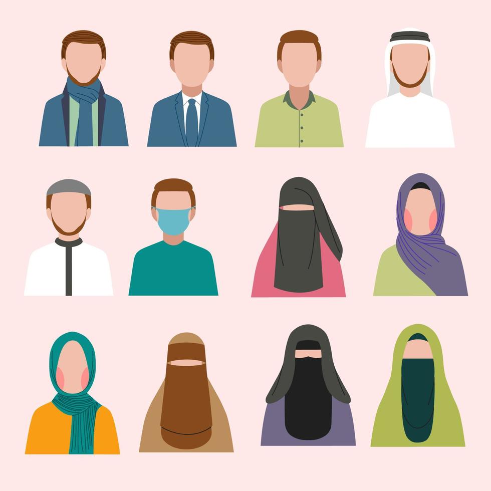 Muslim vector avatar