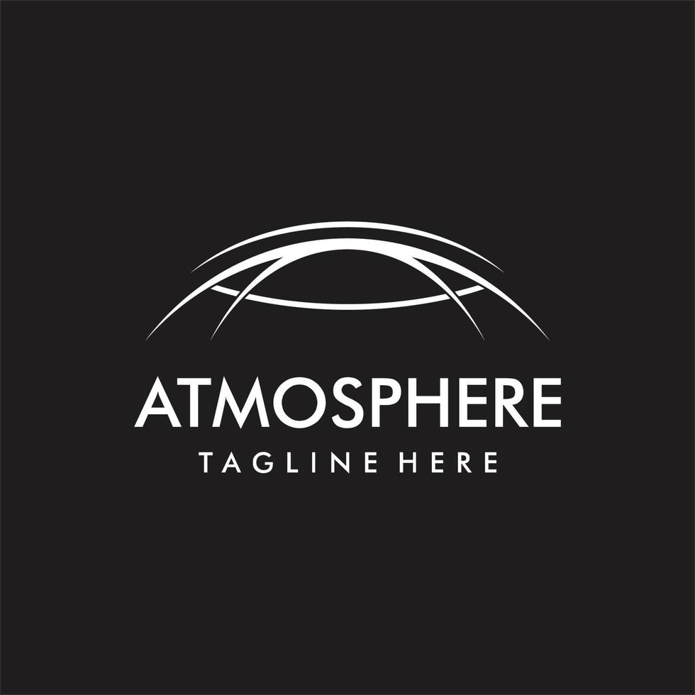 SPACE ATMOSPHERE LOGO DESIGN TEMPLATE vector
