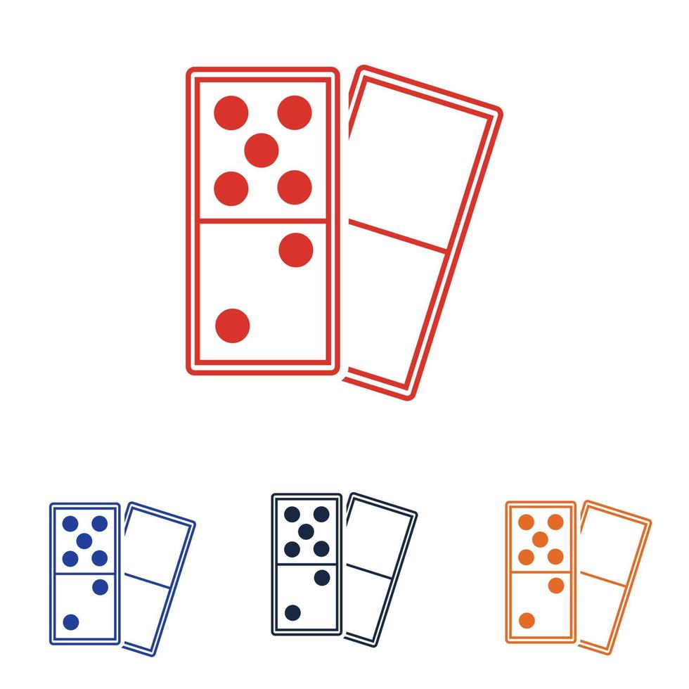 domino logo design vector