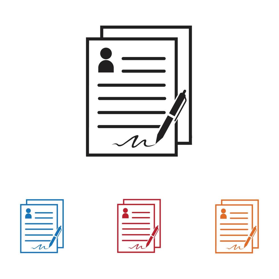 document vector icon