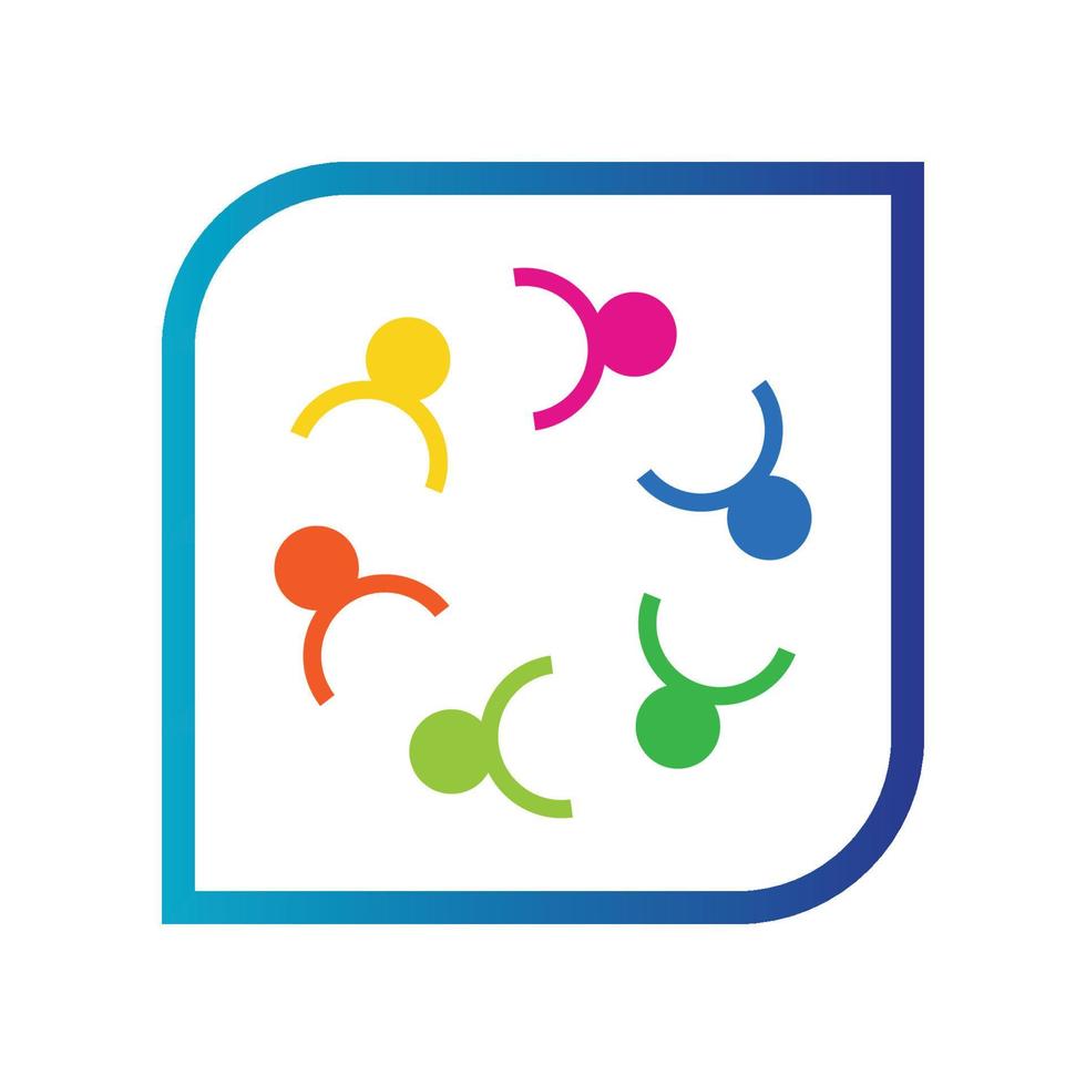 ilustración del logotipo de la comunidad vector