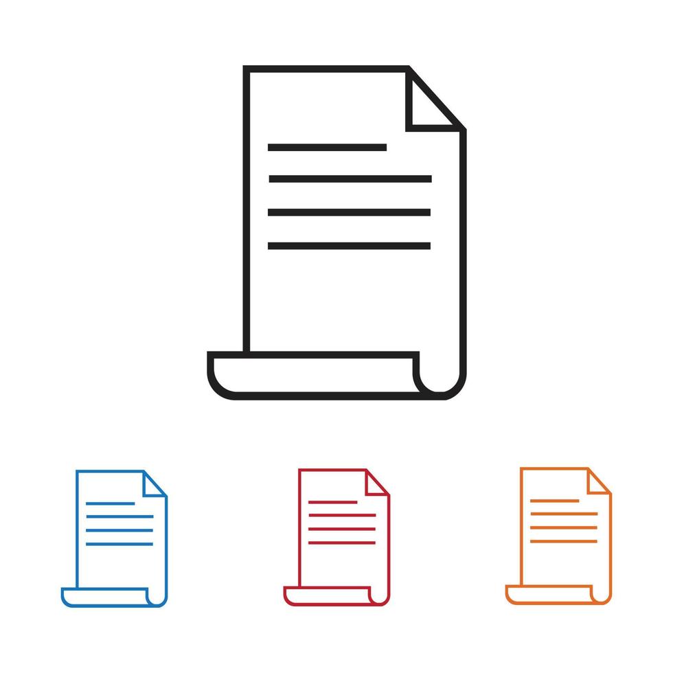 document vector icon