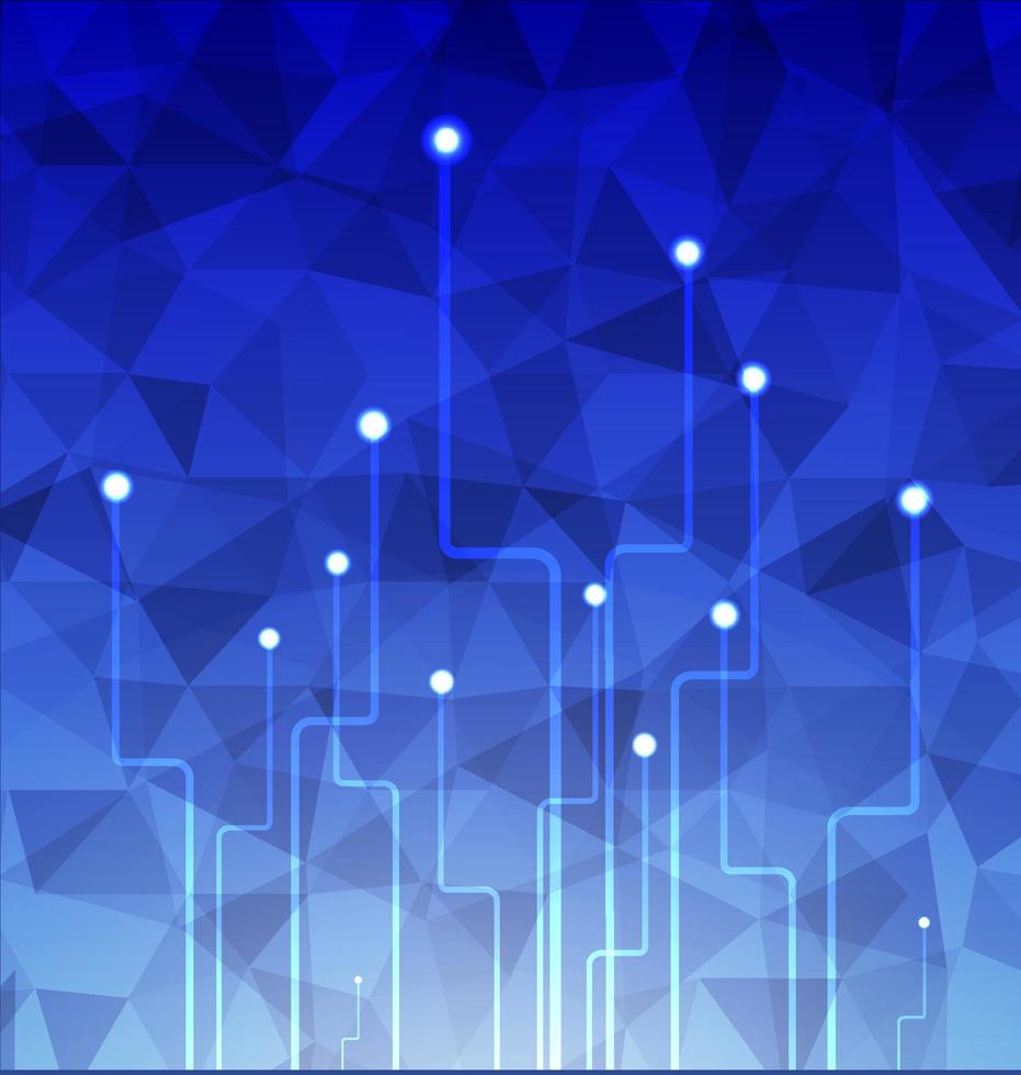 Technology blue polygon background.vector,illustration design vector