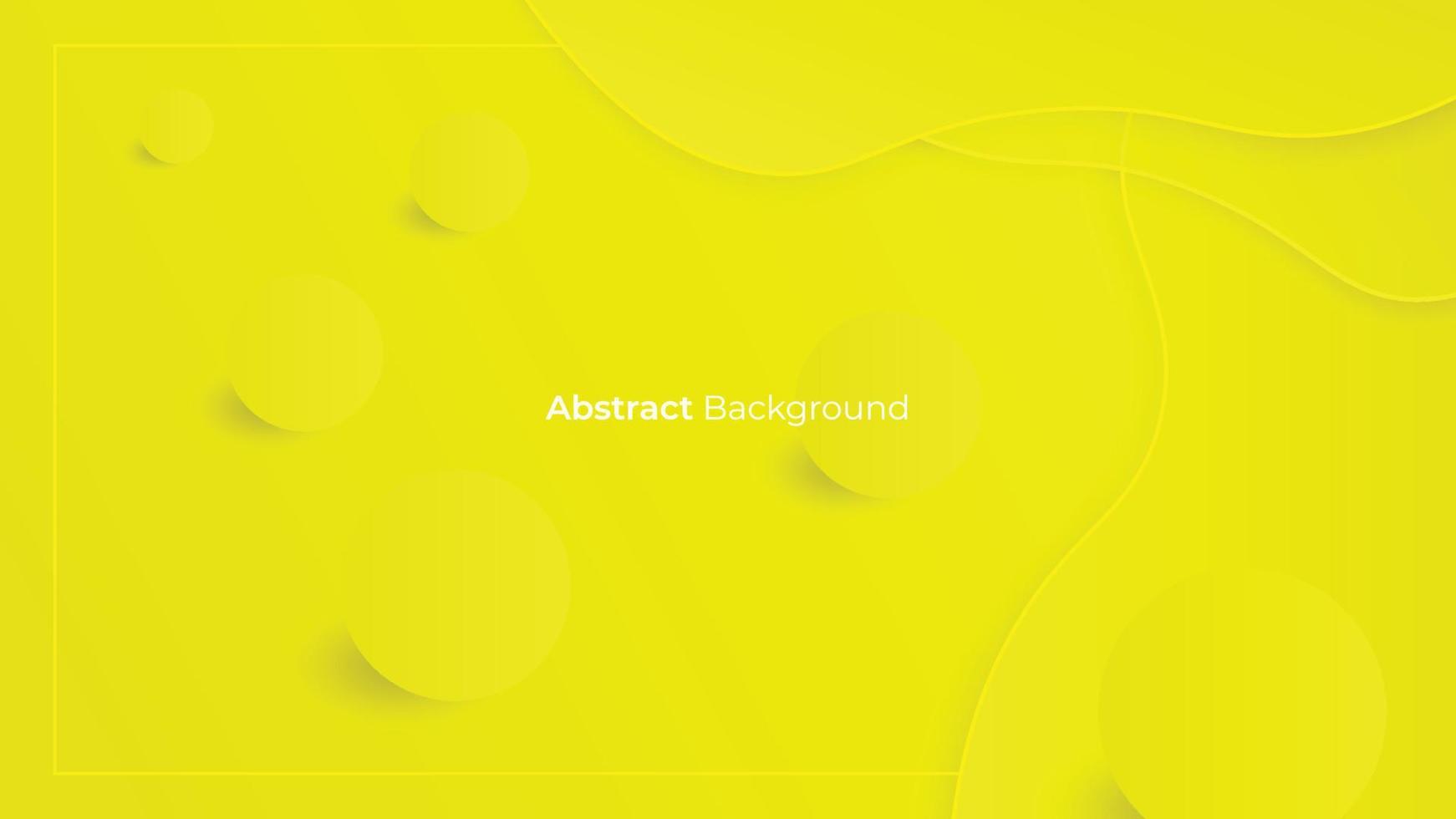 Yellow abstract liquid background vector with 3d ball composition