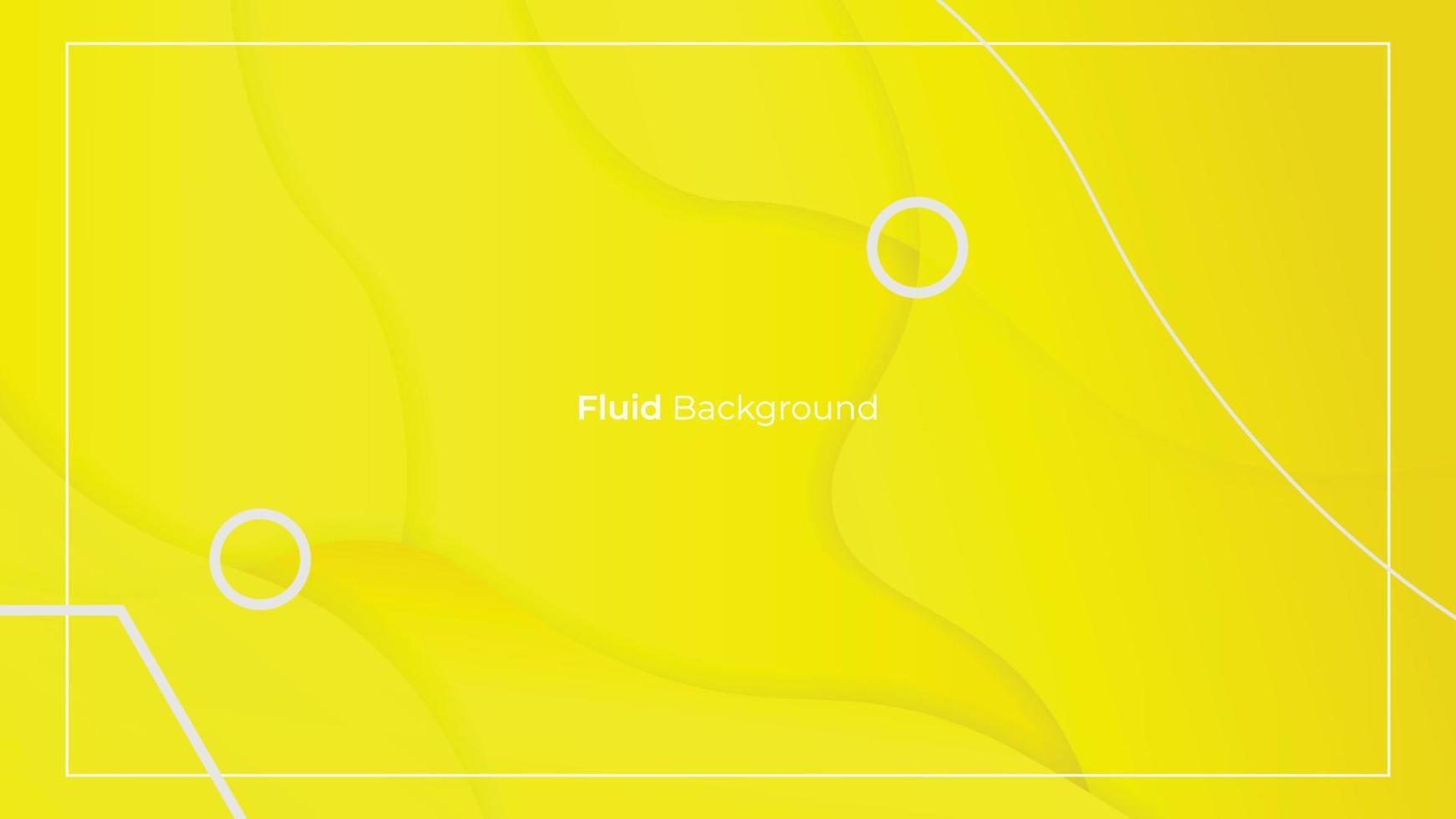 Background vector of yellow abstract liquid composition