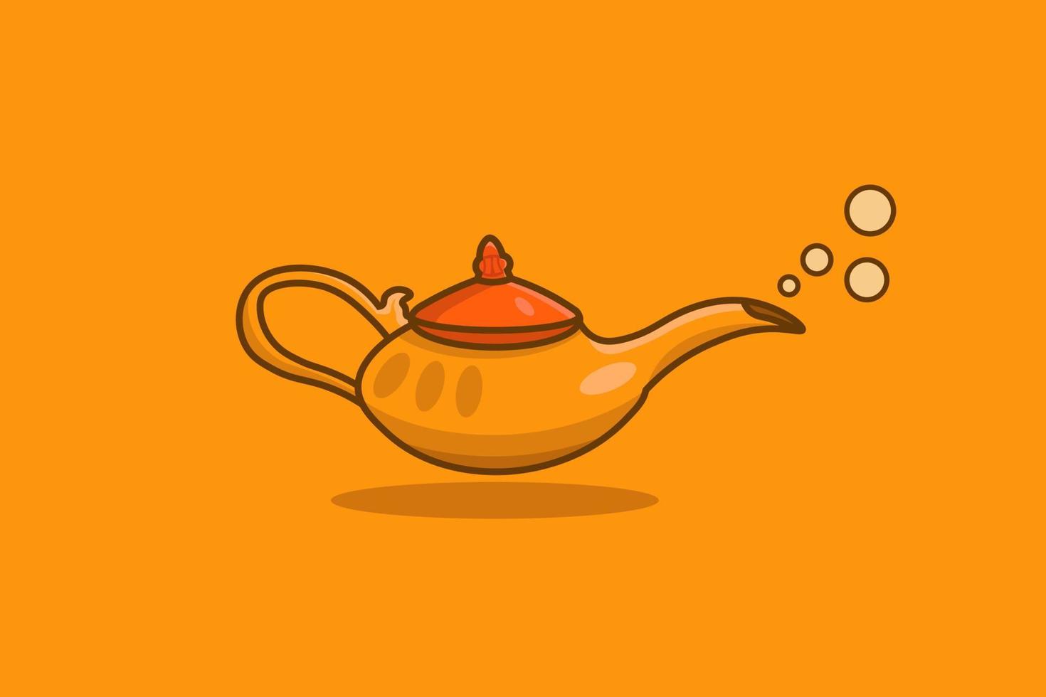 Magic lamp vector illustration, alladin