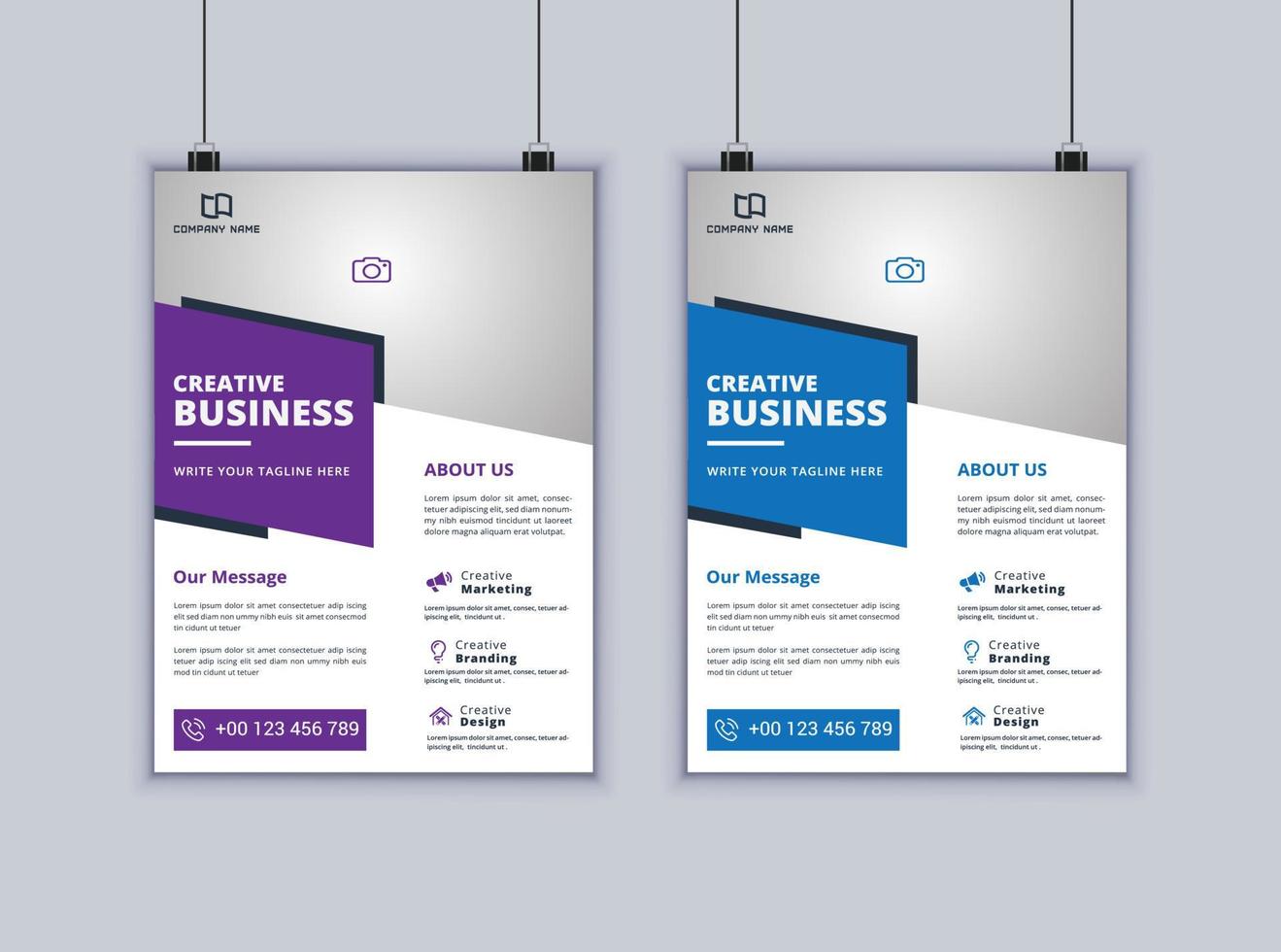 Business Flyer Design Vector Template Modern Layout Design Corporate Flyer Design