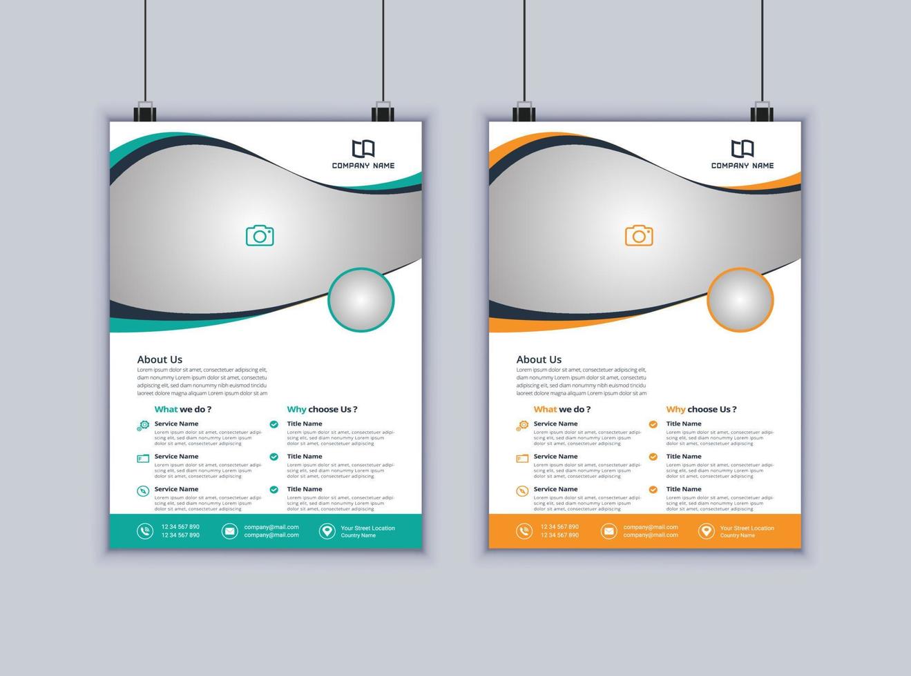 Business Flyer Design Vector Template Modern Layout Design Corporate Flyer Design