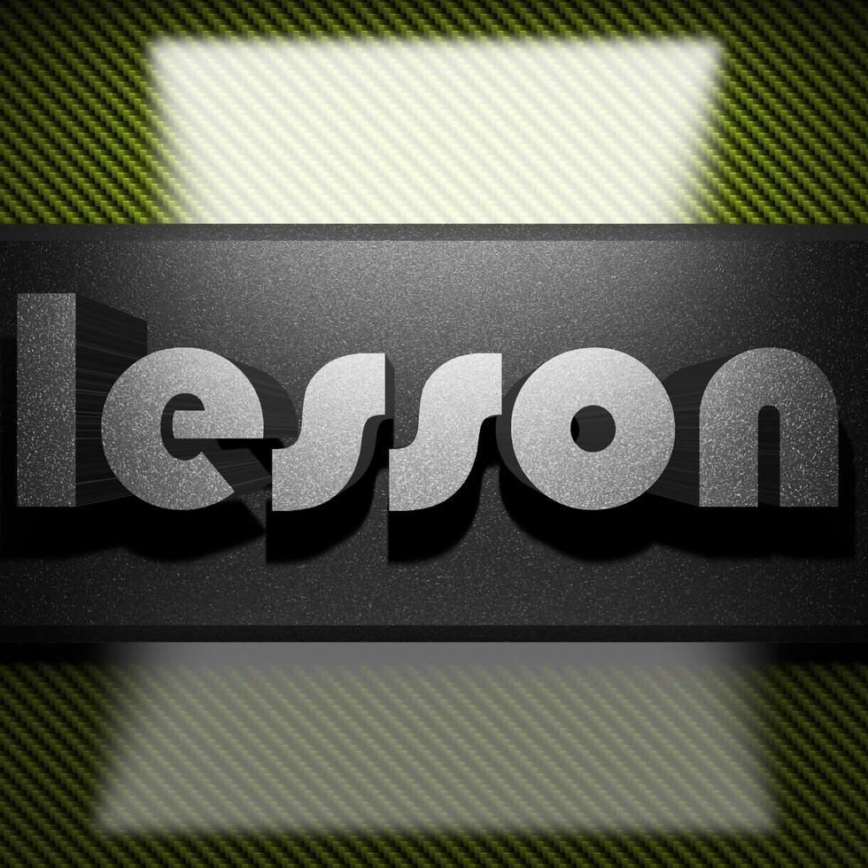 lesson word of iron on carbon photo