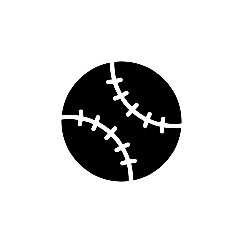 icono de vector de pelota de béisbol