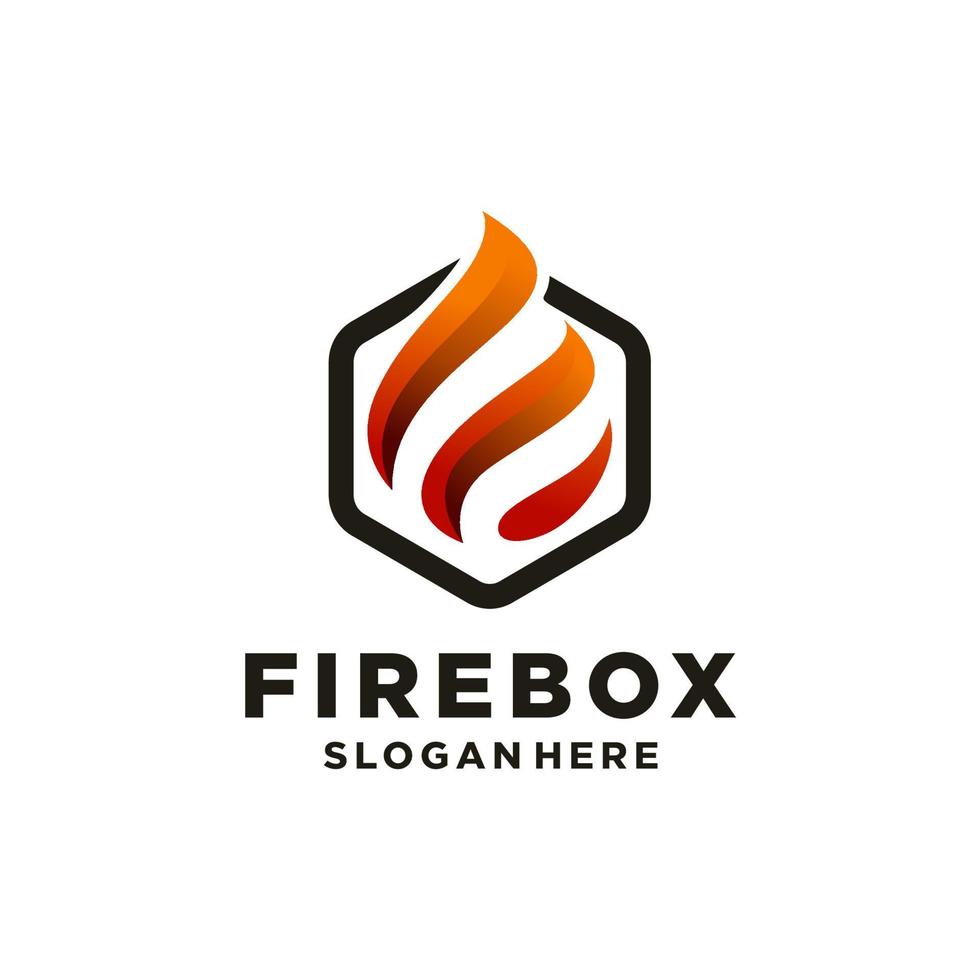 Forma de gota de plantilla vectorial de diseño de logotipo de llama de fuego. icono de concepto de logotipo de gota roja. vector