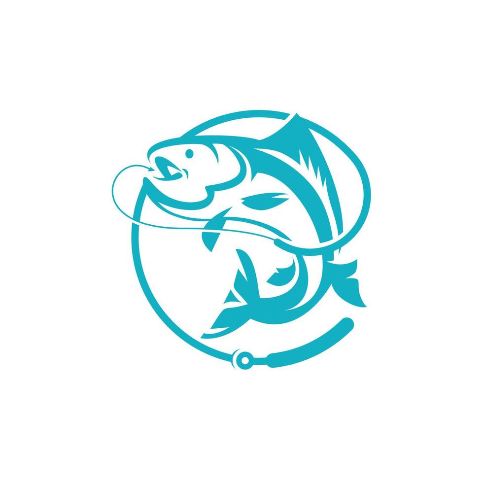 emblemas de pesca antiguos, etiquetas, insignias, logotipos. texto separado en capas, aislado en fondo blanco vector