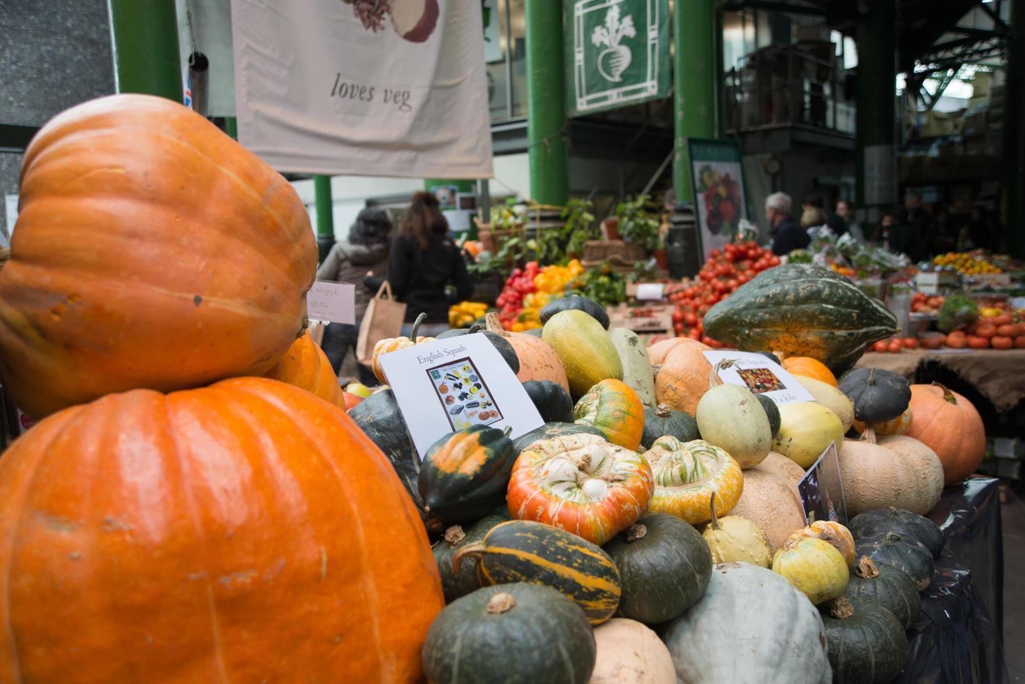 Healthy and fresh vegetables. Borough market, London photo